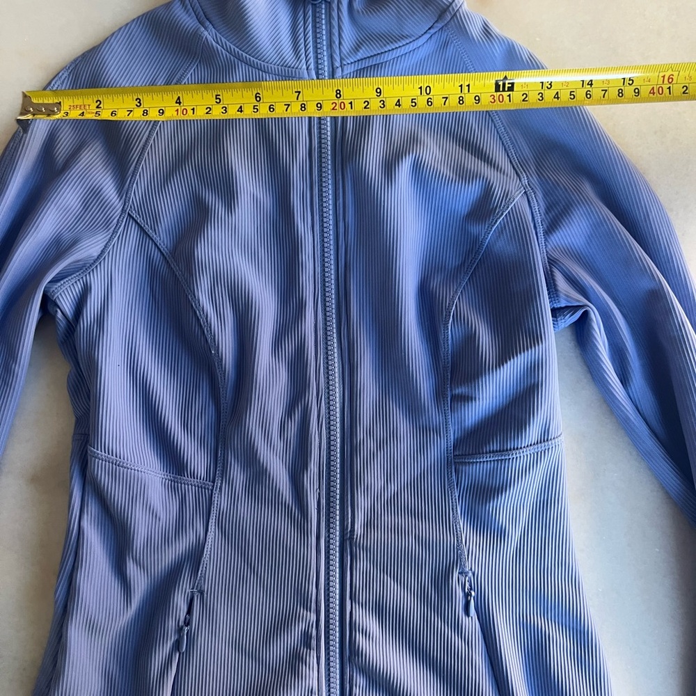 90 Degree Ribbed Jacket Athletic Sporty Fitted Long Sleeve Purple - Picture 8 of 8